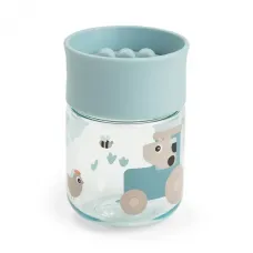 Done by Deer - Lonček za učenja pitja 360° Tiny farm Blue