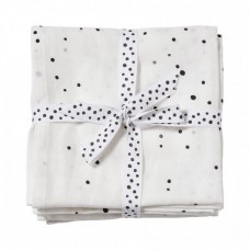 Done by Deer - Set 2 povijalnih plenic Dreamy Dots, White