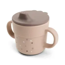 Done by Deer - Skodelica za učenje pitja Foodie Happy dots Powder