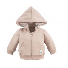 Eevi - Otroška jopa s snemljivo kapuco Hruška Bež